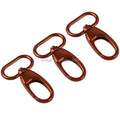 Factory New Orange Colors 25mm Dog Hook Buckles Metal Swivel Snap Hooks for Handbags