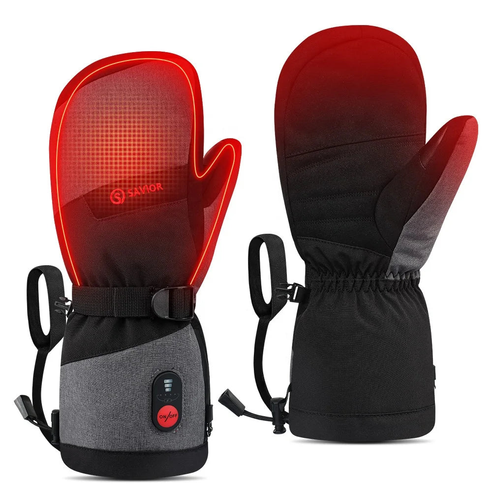 For Men's Women's Thermal Waterproof Ski Gloves Winter Mittens Touch Screen Technology Electric Gloves Lightweight Adjustable