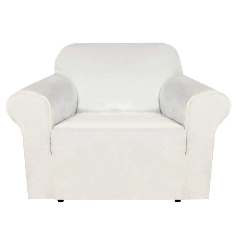 Luxury Multi Color Stretch Velvet Washable Slipcover for Modern American Style 1 Seater Recliner Sofa