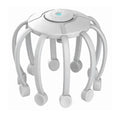 MELYA Portable Octopus Shape Plastic Hair Scalp Massager Wireless Vibration Head Massager White & Black 1100mAh