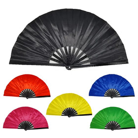 FAREA Chinese Large Folding Handheld Bamboo Painted Eco-Friendly Kung Fu Wu Shu Fan Tai Chi Craft for Dancing Party Festive