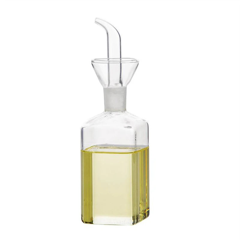 Wholesale Square Food Grade Glass Olive Oil Bottle Glass Dispenser Heat Treatment Oil Decanter Food Vinegar Bottle Glass