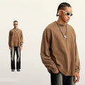 2024 Custom Long Sleeve t Shirt 270g Acid Wash Tshirt Unisex Streetwear Long Sleeve Oversized