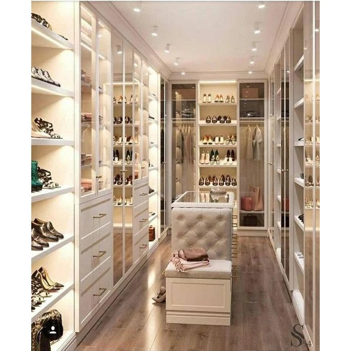 Customized Closet Systems Modern Clothes Storage Cabinets Set Bedroom Furniture Organizer Wardrobe Walk in Closet