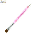Professinal Dual Head  Nails  Polish Dotting Tool Nail Art Nylon Hair UV Builder French Gel Brush