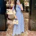 Wholesale of Boutique Clothing Summer New Lace Long Style Casual Fashion  Lace Dress
