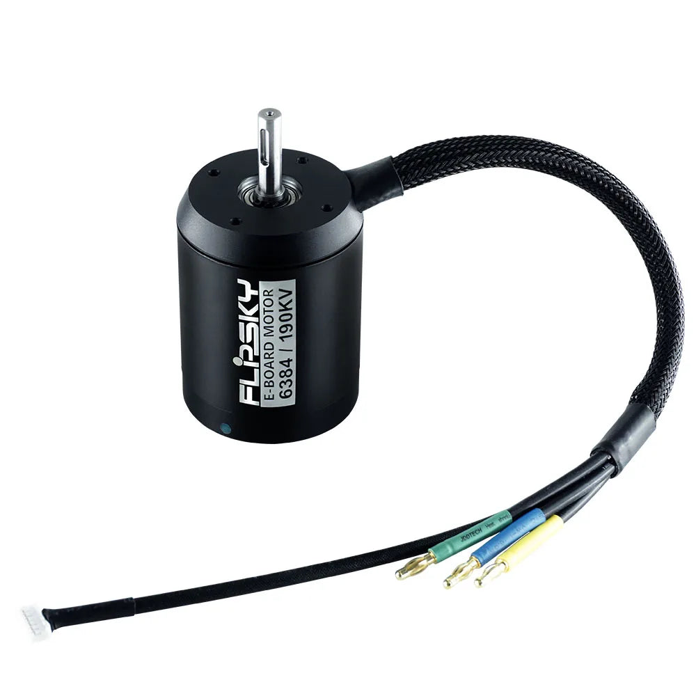 Flipsky 6384 140KV/170KV/190KV 4000W 8mm 10mm Round Shaft DC Motor Brushless BLDC Belt Motor for DIY Electric Skateboard Efoil