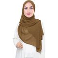 New Shimmer Gold Glitters Square Chiffon Hijab Scarf 90*90cm Muslim Headscarf Voile Tudung for Women