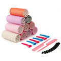 Beauty Tool DIY Salon Aluminum Hair Curls Dressing Curlers Magic Aluminum Hair Rollers Hook Loop Tape