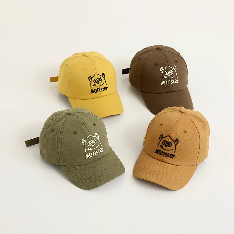 Boys and Girls Sporty Street Style Baseball Cap Embroidered Toddler Sun Hat Original Gorras De Beisbol for Babies