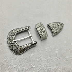 Factory Price Fashion Classical 38mm Inner Width 3 Piece Belt Buckles 2024 New Design Hot Sale Buckle