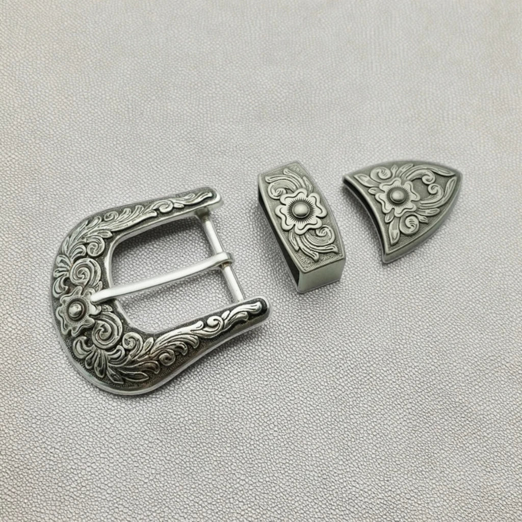 Factory Price Fashion Classical 38mm Inner Width 3 Piece Belt Buckles 2024 New Design Hot Sale Buckle