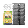 OEM Activated Bamboo Charcoal Air Purifying Bag Odor Absorber Car Air Freshener Bags 10x100g with Hooks