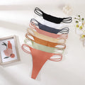 Factory Seamless Ice Silk Panties Breathable Lady T-back Comfortable Thongs Traceless  for Women's Underwear