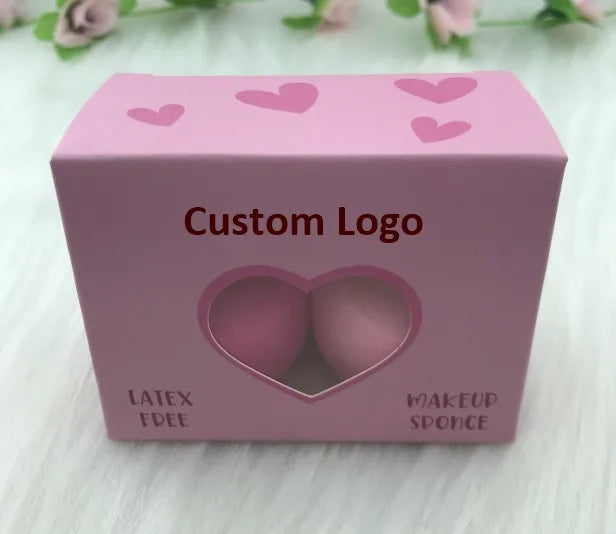 Hot Selling FLY Brand Super Soft Latex Free Facial Beauty Makeup Sponge 40x60mm Washable Private Label Container Model