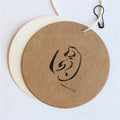 Round Plastic Custom hang Tag Recycled Small Paper Jewelry Swing hang Tags