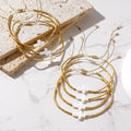 Go2boho Wholesale Cross Charm Gold Plated Handmade Miyuki Beads Men Friendship Beaded Bracelet Women Fashion Jewelry Bracelets