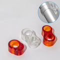 Hot Sale Transparent Double Door Stop Handle Anti-Collision Double-Ring Buffer Stopper Protector for Kitchen & Living Room Use