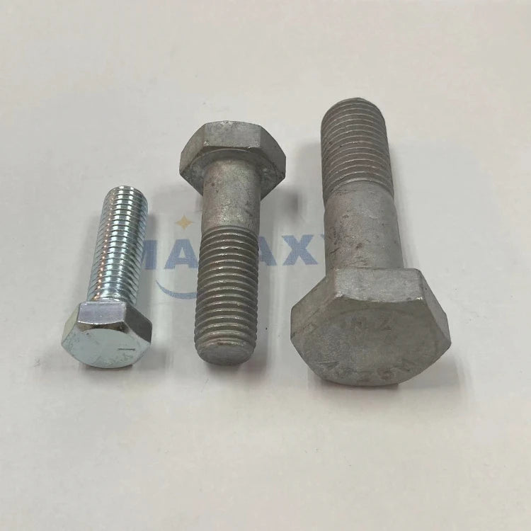 MALAXY A286 Stainless Steel Hex Bolt DIN933 M1-M20 Grade 8.8-10.9 Black Oxide Hot Dip Galvanized Fastener with Nut