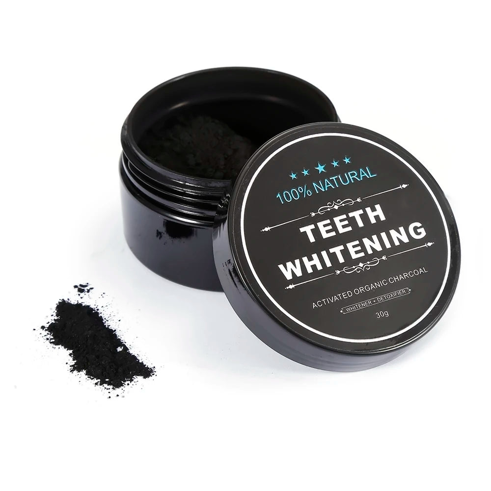 Piemens Chinese Factory Black Activated Charcoal Professional Efero Teeth Whitening Essence Serum Powder 30g Home Use