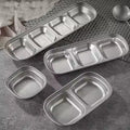 Vintage Japanese Style Stainless Steel 304 Hot Pot Seasoning Sauce Dish for Restaurant Retro Silver Flavor Dish Old Dipping Bowl