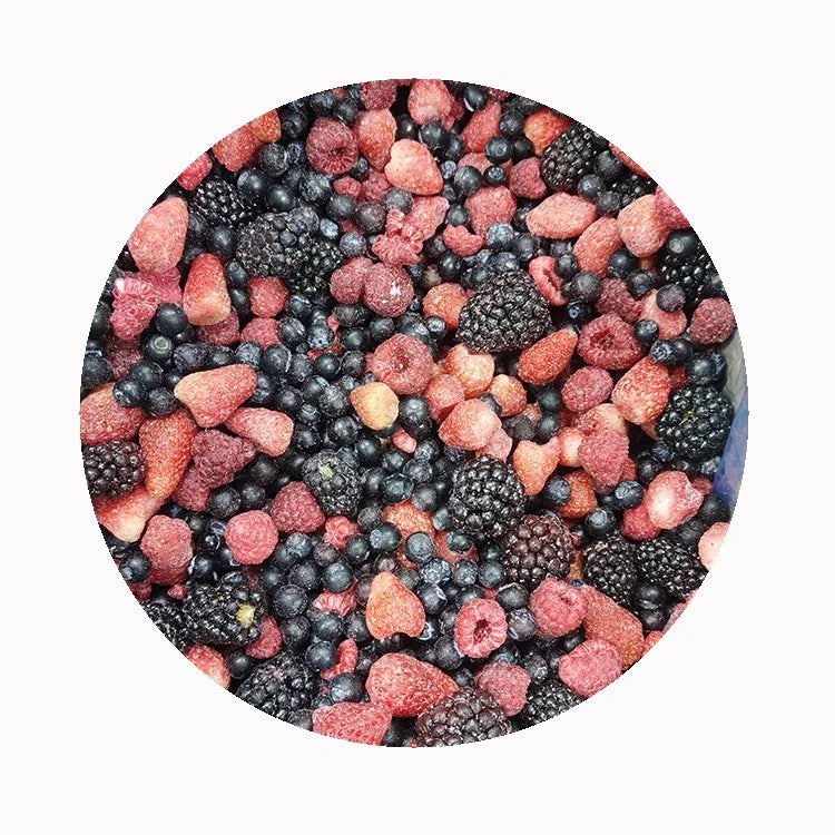 LQF Frozen Mixed Berries IQF Frozen Fruit Bulk Packaging Mix Strawberry Raspberry Blackberry Blueberry
