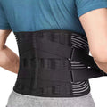 Double Pull Breathable Brace Lumbar Back Belt Function Back Pain Relief Waist Support  Steel Plates Waist Supporting Belt