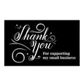 Wholesale Economical Full Color Black Card Paper Custom Thank You Card Matt Laminated Paper Note Card for Small Business