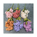Wholesale Price Custom 5-Branch Ice Orchid Hanging Wall Artificial Flowers for Christmas Graduation Easter Decorations Marriages