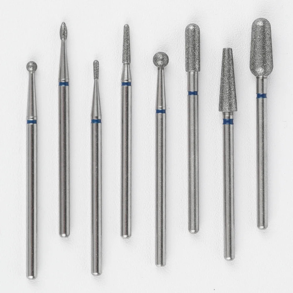 2.35mm Diamond Nail Drill Bit 3/32 Burr Bits for Acrylic and Gel Nail Removal Callus Manicure Pedicure Drill Bits