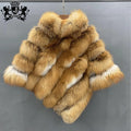 Real Genuine Fox Fur Cape Long Hair Black Vertical Fox Fur Shawl With Collar Real Fox Fur Poncho