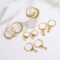 18K Gold Vintage Earring Aesthetic Earring Hoops Solid Women Earring Wholesale