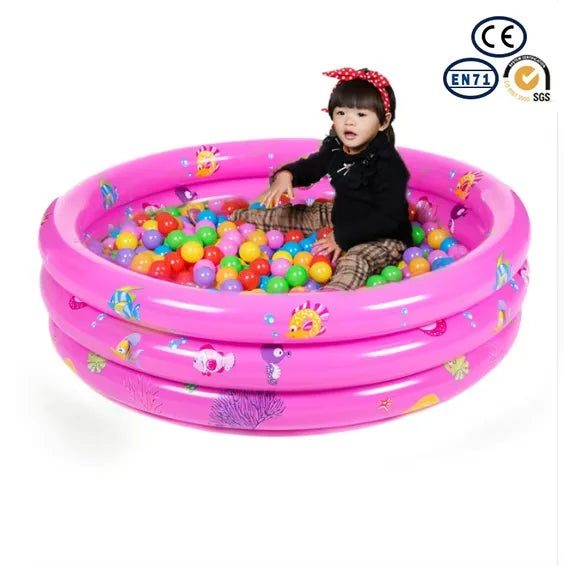130cm Inflatable Swimming Pool for Kids Round Inflatable Ball Pool Colorful Inflatable Family Pool