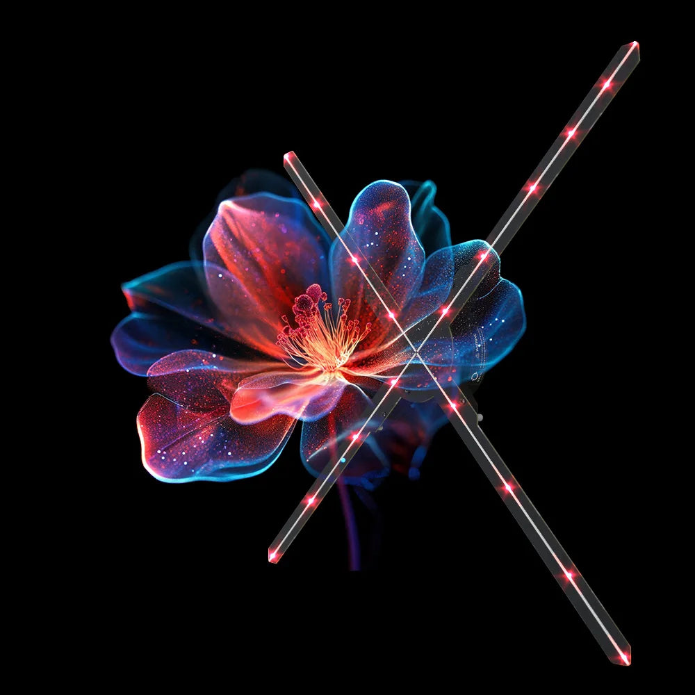 Innovative 65cm 3D Hologram Fan for Corporate Branding With Holographic Projector at Trade Exhibition Booths
