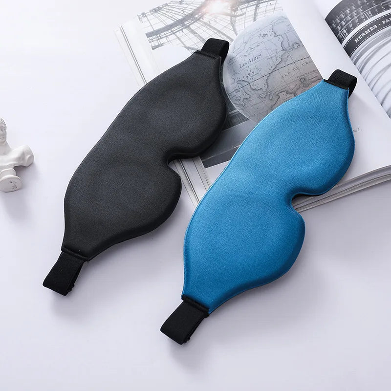 3D Without Wing of Nose Sleeping Mask Comfortable Memory Foam Sleep Blindfold Shading Light Eye Cover Deep Eye Socket for Lash E