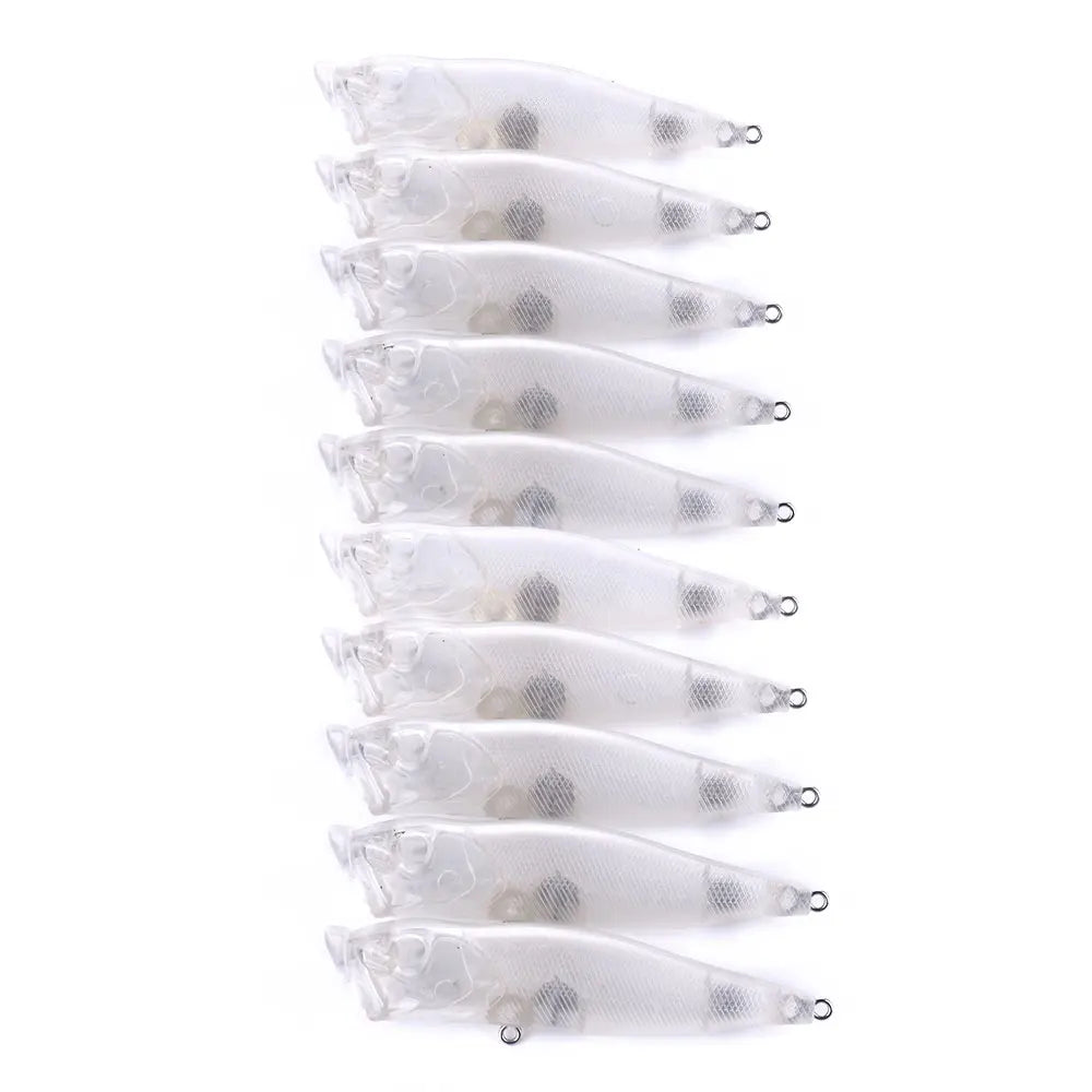 9cm-10.5g Wholesale Unpainted Fishing Baits Popper Fish Lure HardPlastic Body Popper Lure Blank