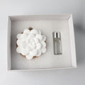 Factory Stocked Scented Ceramic Aroma Plaster Air Freshener Wooden Based Porcelain Flower Home Fragrance Essential Oil Diffuser