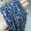 Unique Feature Natural Blue Kyanite Irregular Loose Beads Chips for Bracelet Necklace 6*8/8*10mm Gemstone for Diy Jewelry Making