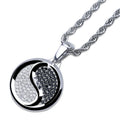 Fashionable and Minimalist Accessories Hip-hop Tai Chi Bagua Necklace Personalized Chinese Style Yin Yang Tai Chi Pendant