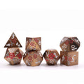 Best Selling D20 RPG DND Table Games Set Custom Logo Color Metal Polyhedral Dice Made of Zinc Alloy