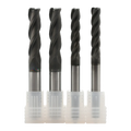 JR110 CNC Milling Cutter 2F 4F Flat Diamond Coating Carbide End Mill for Graphite Carbon Fiber