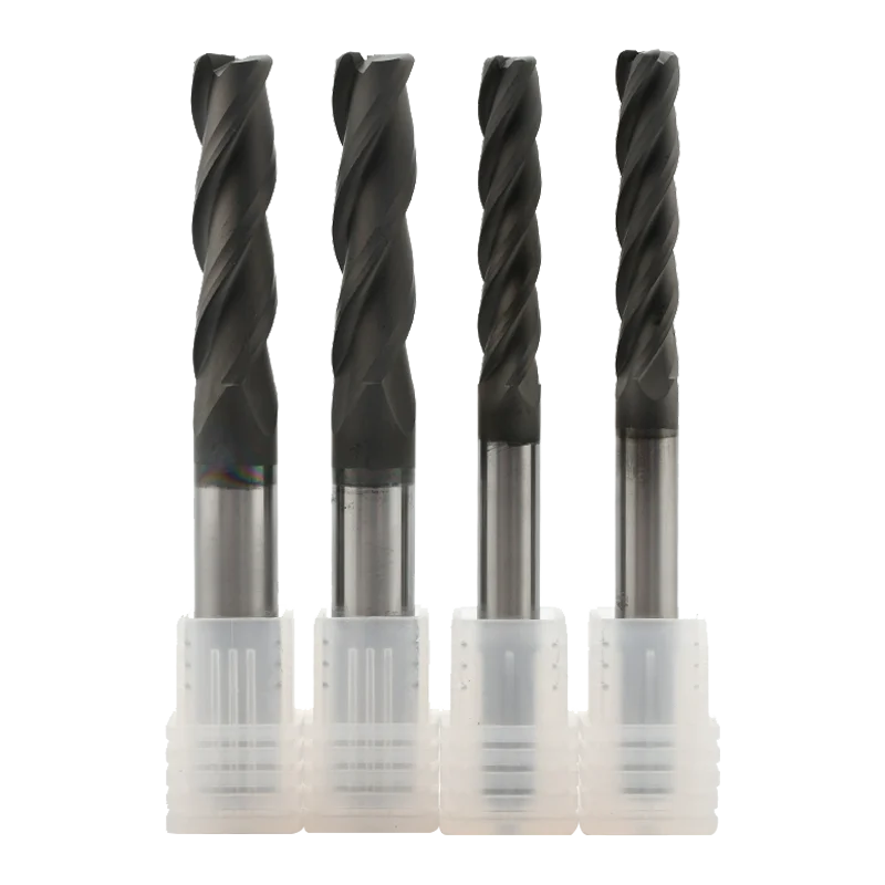 JR110 CNC Milling Cutter 2F 4F Flat Diamond Coating Carbide End Mill for Graphite Carbon Fiber