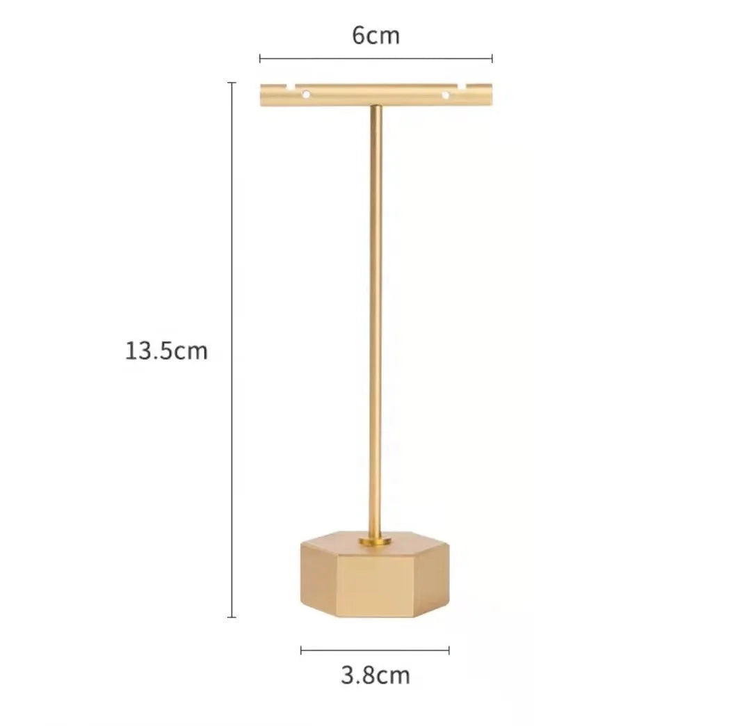 Wholesale Custom Metal Earring Holder Jewelry Display Props Earring DesignEarring Metal Display Prop Tray