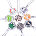 Wholesale Aroma Locket Necklace Perfume Essential Oil Diffuser Magnetic Open Locket Pendant Necklace Jewelry