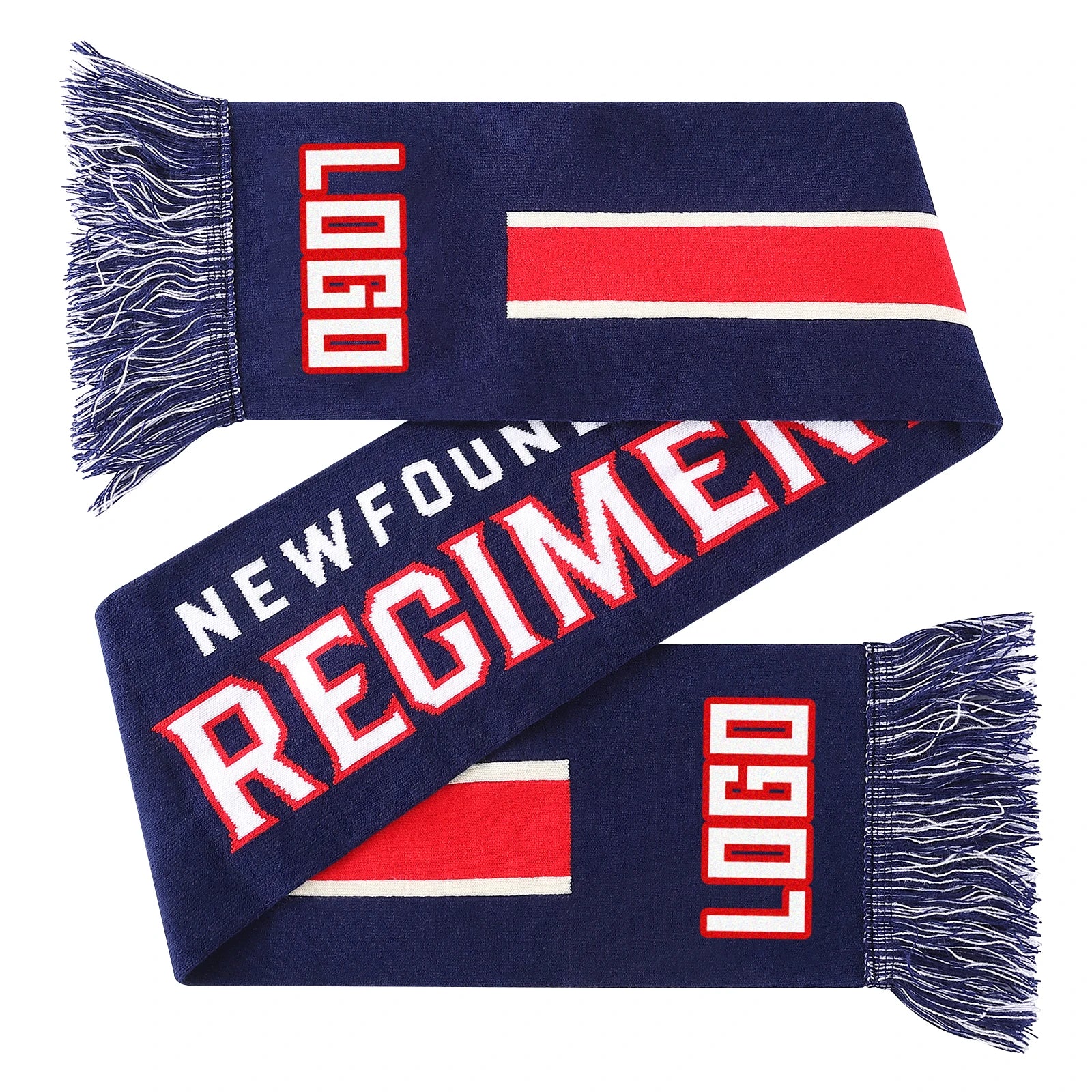 Country Flag Scarf Custom Logo Soccer Team Fans Scarf Football Scarf Pattern Free Sample