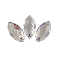 Acrylic Rhinestone Flatback Sewing Button Sewing Rhinestones Flat Back Horse Eye Sew on Acrylic Gemstones for Crafts