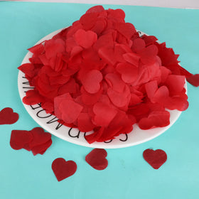 Ychon Heart Shaped Paper Confetti Valentine's Day Christmas Wedding Petals Table Decorations 2.5cm