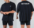 Custom Men's Loose Fit Athletic T-Shirts Quick Dry Short Tshirts Crew Neck Outdoor Workout Tops OEM logo Men's T-shirt With logo
