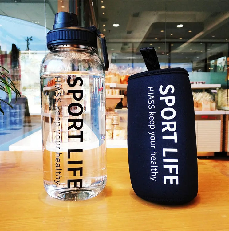Cille Custom 1000ml Drinking Water Bottle Drinkware Type Plastic Sports Protein Shaker Water Bottle BPA Free Shaker Bottle