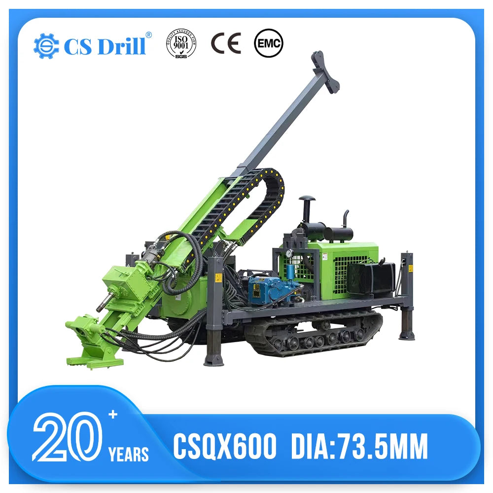 CSQX600 Mining Excavation Drilling Rig Gold Mine Geotechnical Drilling Jumbo Fully Hydraulic Rope Core Exploration Drilling Rig